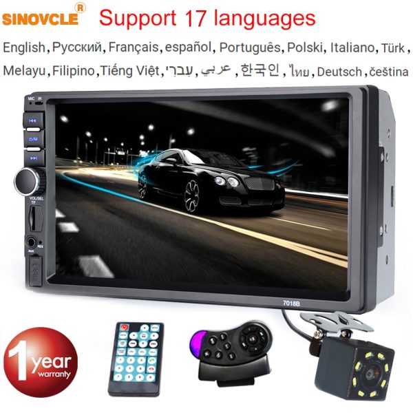 Sinvocle 2 Din Car Radio Bluetooth 7 1
