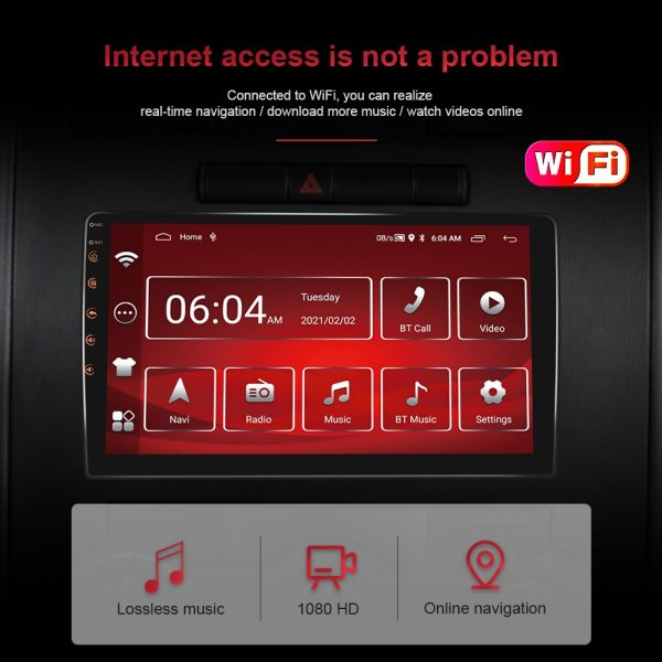Podofo Android 11 Car Radio Autoradio 32G 2 Din 7 4